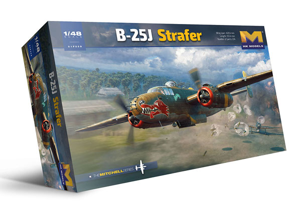 1/48 B-25J ミッチェル ストレイファー プラモデル[HK MODEL]《０８月予約》