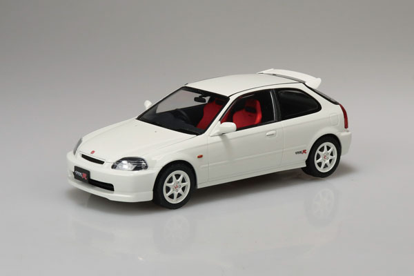 楽プラ スナップカー No.09-CW EK9 シビック タイプR 1997 チャンピオンシップホワイト プラモデル[アオシマ]《１０月予約》
