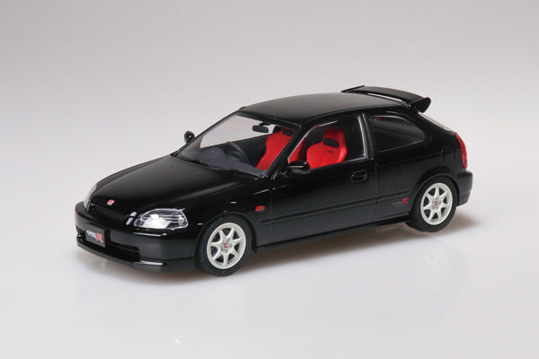 楽プラ スナップカー No.09-SB EK9 シビック タイプR 1997 スターライトブラックパール プラモデル[アオシマ]《１０月予約》