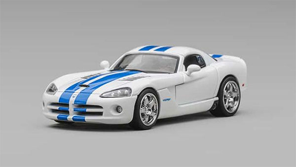1/64 Dodge バイパー (ZB1) ホワイト/ブルーストライプ[CM・MODEL]《０９月仮予約》