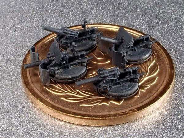 1/700 日本軍 火砲セット(6) 四五式二十四糎榴弾砲 レジンキット
