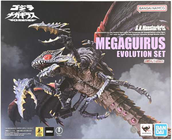 中古】(本体A/箱B)S.H.MonsterArts ゴジラ×メガギラス G消滅作戦