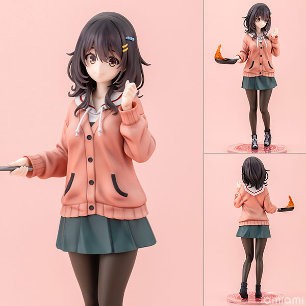 【中古】(本体A/箱B)【特典】日々は過ぎれど飯うまし 河合まこ 1/7 完成品フィギュア (コトブキヤショップ限定)[コトブキヤ]《発売済・在庫品》