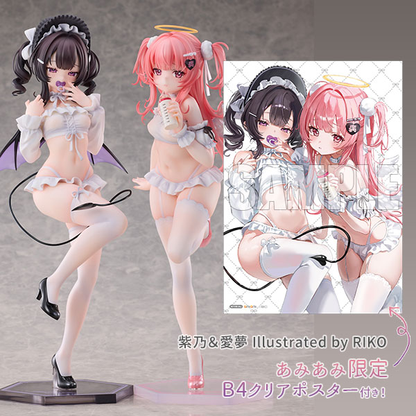 【あみあみ限定特典】紫乃＆愛夢 Illustrated by RIKO 1/6 完成品フィギュア