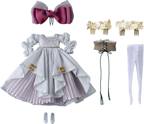 ハルモニアブルーム♡ゴスロリ風、ホワイトプリンセス　ハンドメイド Harmonia bloom Outfit set Snow White (ドール用)[グッドスマイル
