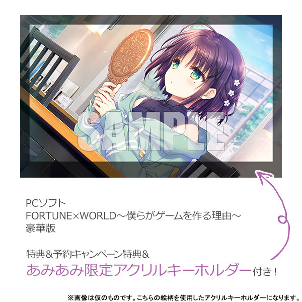 ♡様 リワード あみあみ限定特典】【特典】PCソフト FORTUNE×WORLD～僕らがゲームを