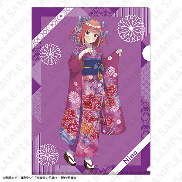 「五等分の花嫁*」A4クリアファイル 振袖Ver. 中野二乃[KADOKAWA]《０９月予約》