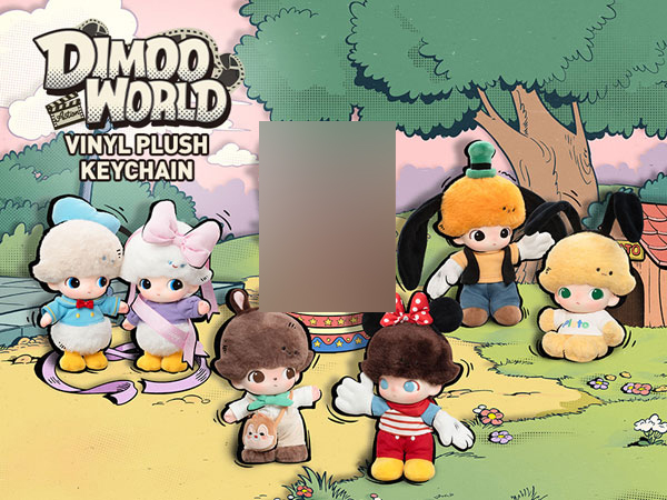 DIMOO WORLD × DISNEY シリーズ ぬいぐるみキーチェーン 6個入りBOX[POPMART]【送料無料】《発売済・在庫品》
