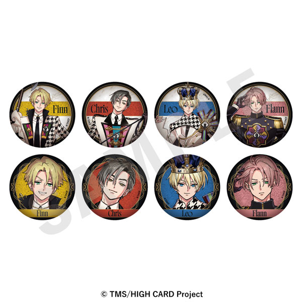 HIGH CARD』 トレーディンググリッター缶バッジ 8個入りBOX[coly