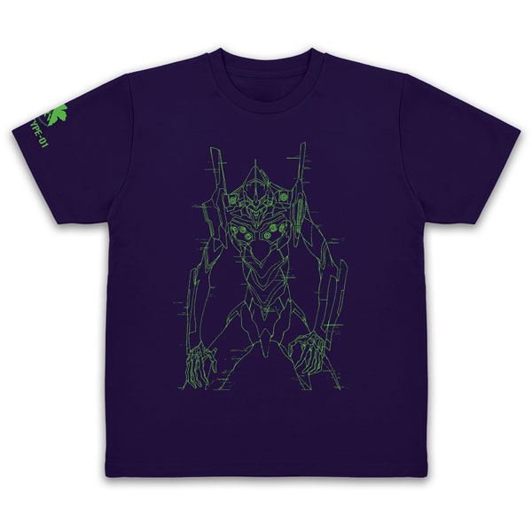 EVANGELION 初号機 ドライTシャツ/DEEP PURPLE-XL[コスパ]《発売済・在庫品》