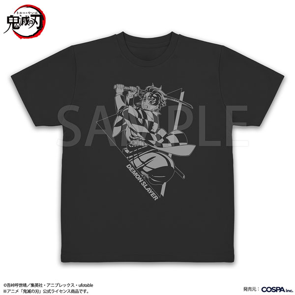 アニメ「鬼滅の刃」 竈門炭治郎 ドライTシャツ/BLACK-M[コスパ]《10
