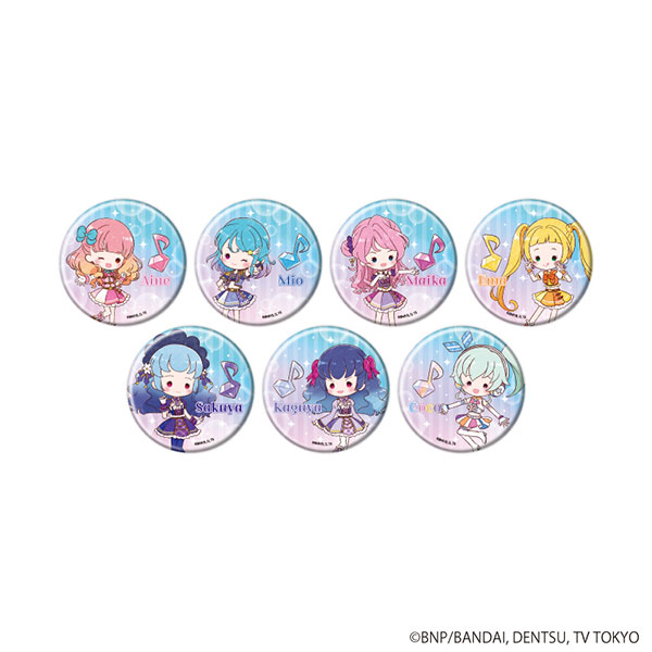 グリッターガラポン　缶バッジ　アイカツフレンズ 缶バッジ「アイカツフレンズ！」06/グラフアートイラスト 7個入りBOX