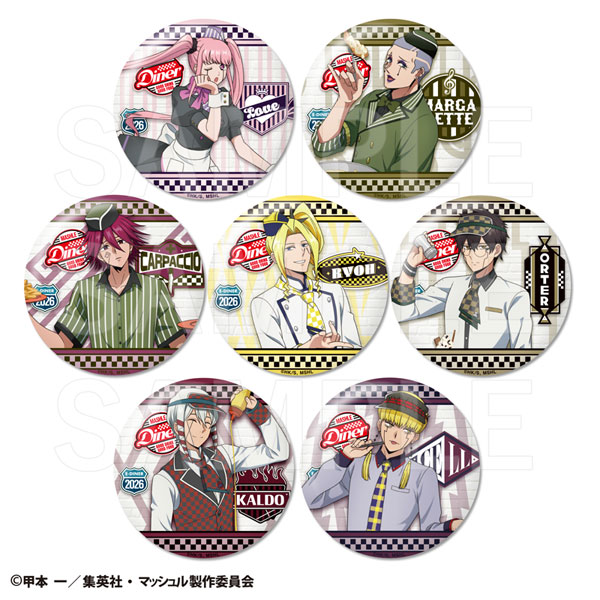 マッシュル　ダイナー　缶バッジ12個セット マッシュル-MASHLE- PUMP UP DINER 3 トレーディング缶バッジ 7個入り