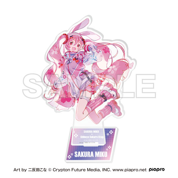 桜ミク×Shibuya Sakura Stage」 アクリルスタンド Art by 二反田こな