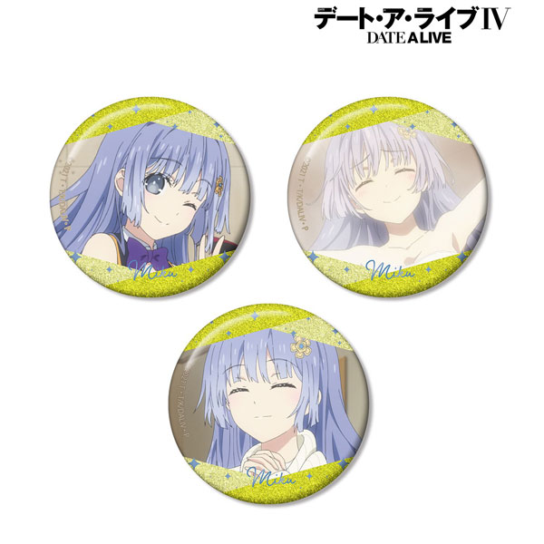 デートアライブ　誘宵美九　ビッグ　グリッター　缶バッジ　限定品　9点セット デート・ア・ライブIV 誘宵美九 場面写グリッター缶バッジ3個セット