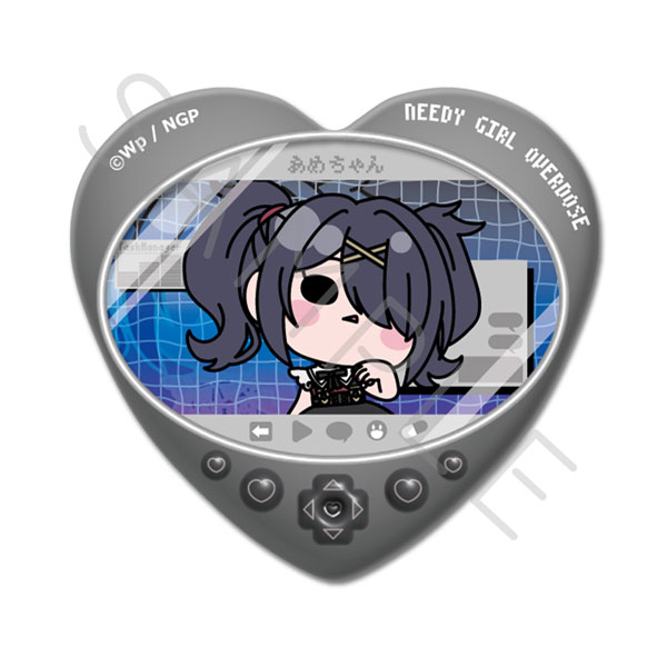 アニメ「NEEDY GIRL OVERDOSE」 ハート型缶バッジ B(あめちゃん