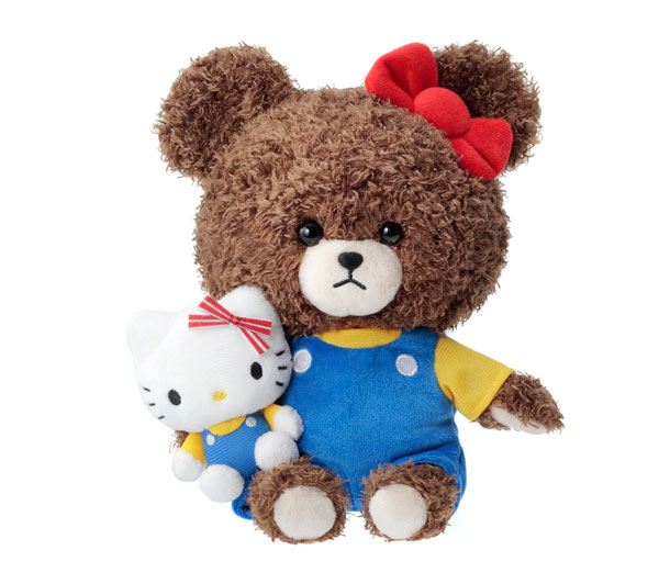 くまのがっこう×ハローキティ モコモコぬいぐるみ ジャッキー[セキグチ