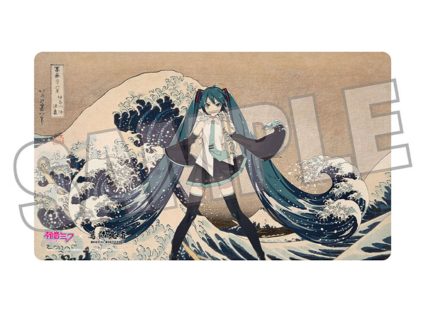 葛飾北斎×初音ミク iXima デスクマット 神奈川沖波裏（再販）[Presence