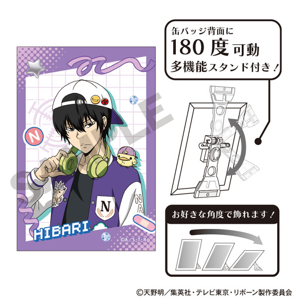 家庭教師ヒットマンREBORN！ アート缶バッジ 雲雀恭弥 デコラ
