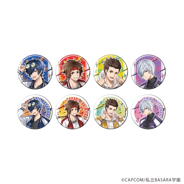 缶バッジ「学園BASARA」31/スカジャンver. 描き起こしイラスト 8個入り