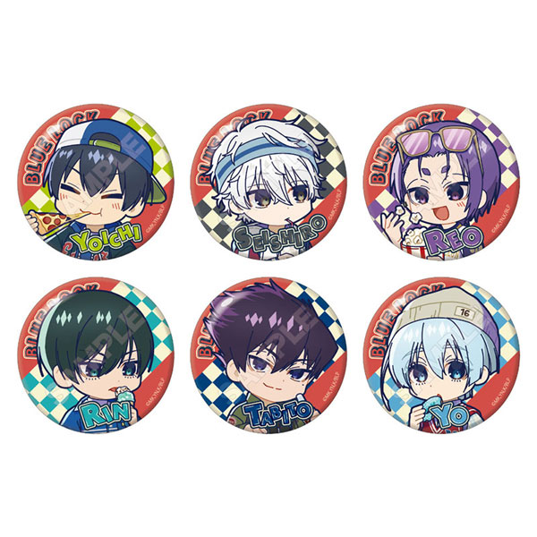 TVアニメ『ブルーロック』 NOPPOP アメリカンレトロ 缶バッジ 6個入りBOX（再販）[GRANUP]《１０月予約》
