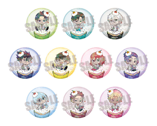 ブルーロック トレーディングホログラム缶バッジ CUPCAKE ver. 10個