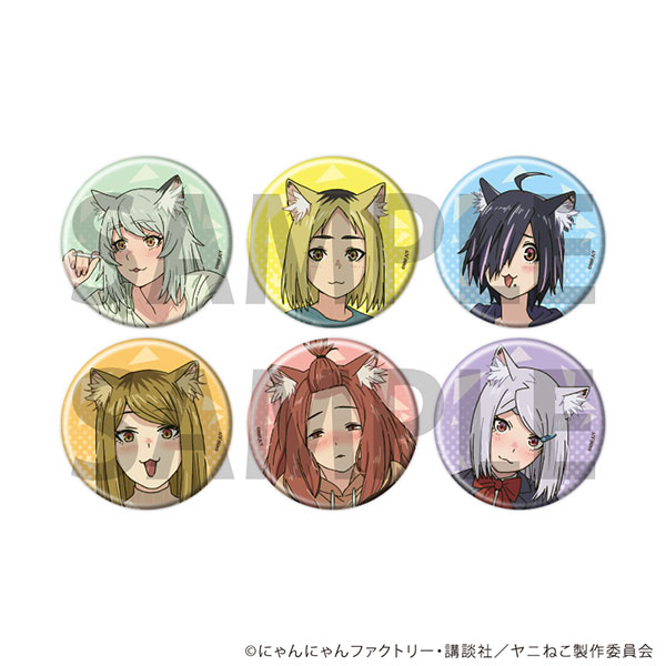 缶バッジ「TVアニメ『ヤニねこ』」01/公式イラスト 6個入りBOX[A3