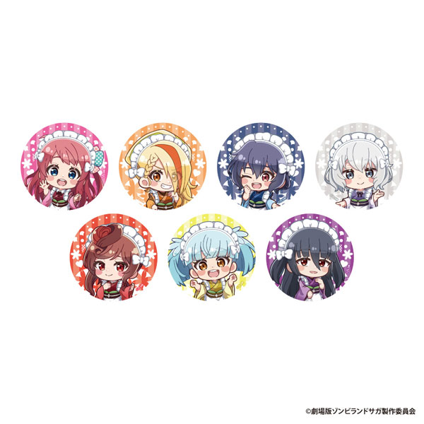 ゾンビランドサガ トレーディングデフォルメ缶バッジ 7個入りセット