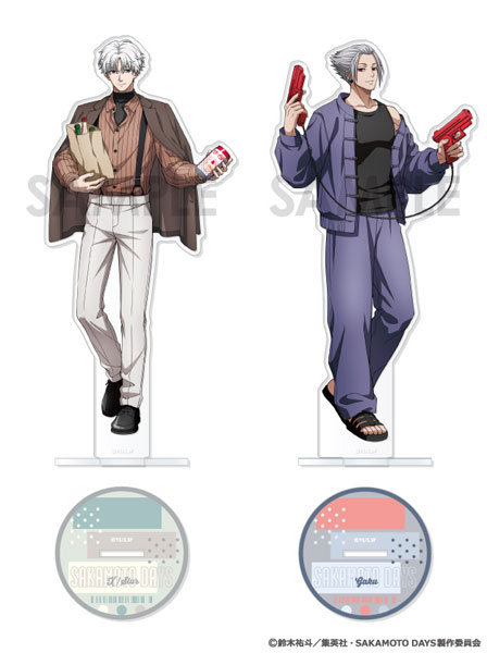 ★鈴木哲也★S12(606×606mm)アクリル原画1点物★送料無料#0082 限定販売】【特典】SAKAMOTO DAYS アクリルスタンド～Sunny Afternoon