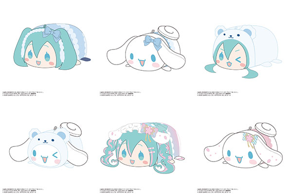 初音ミク×シナモロール ぽてコロマスコット4　6個入りBOX[マックスリミテッド]《１１月予約》