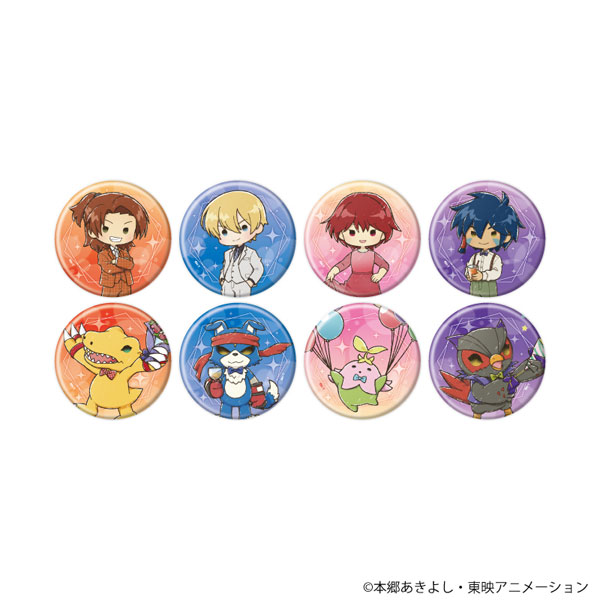 缶バッジ「デジモンセイバーズ」02/グラフアートイラスト 8個入りBOX