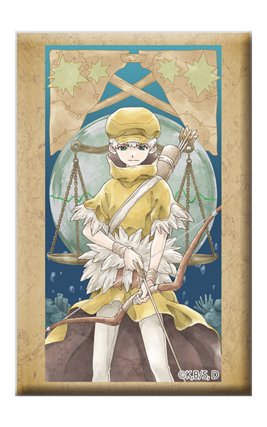 Dr.STONE スタンド付きスクエア缶バッジ 西園寺羽京[東宝]《10月予約》