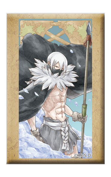 Dr.STONE スタンド付きスクエア缶バッジ 氷月[東宝]《10月予約》