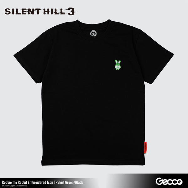 SILENT HILL 3/ ロビー・ザ・ラビット 刺繍アイコン Tシャツ(ミドリ