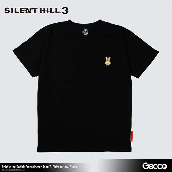 SILENT HILL 3/ ロビー・ザ・ラビット 刺繍アイコン Tシャツ(キイロ
