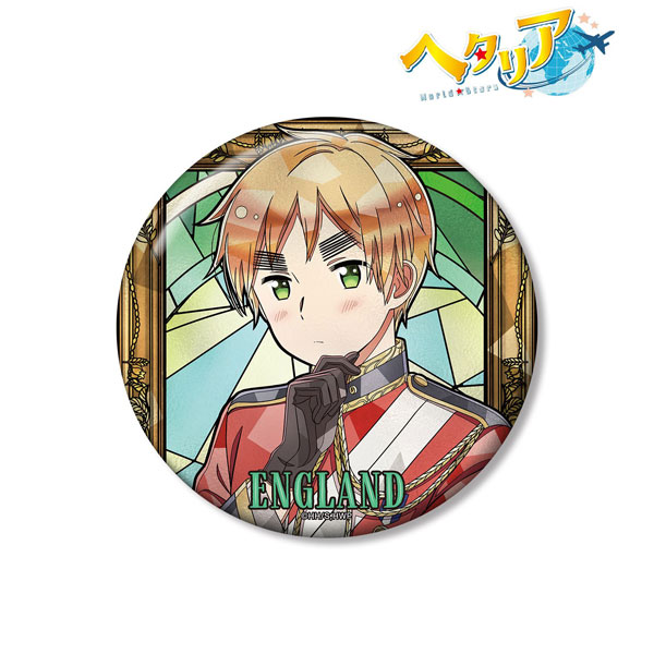 アニメ「ヘタリア World☆Stars」 イギリス Aure Glass 100mm缶バッジ