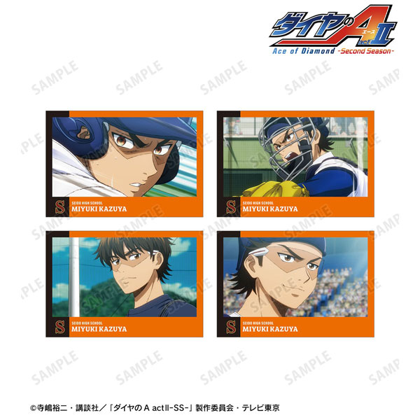 ダイヤのA 御幸一也 沢村栄純 キャラマイド ポストカード 4点セット TVアニメ『ダイヤのA actII -Second Season-』 御幸一也 場面写ポスト