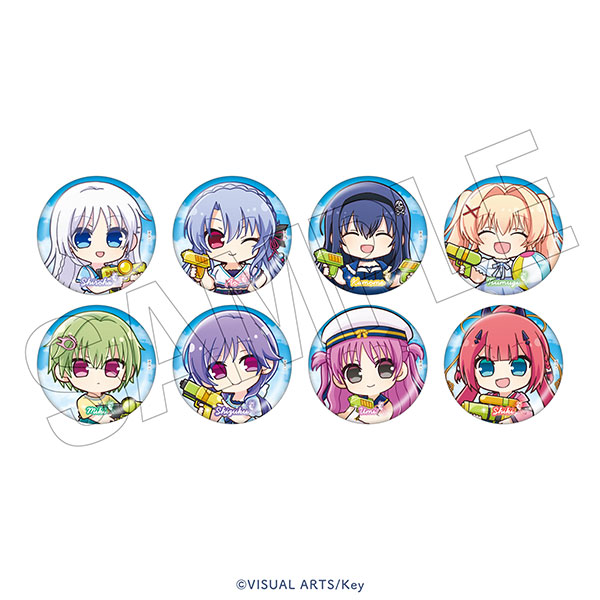 Summer Pockets REFLECTION BLUE 〈水遊び〉 トレーディング缶バッジ 8個入りセット