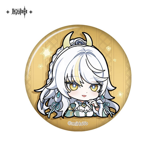 ゆ。様 白デフォ缶バッジ30個 原神 デフォルメスタンプシリーズ 缶バッジ 茲白[miHoYo]《10月仮予約》