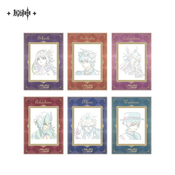 原神　公式正規品　韓国限定　ホログラムカード　申鶴 セット 原神 2026新年カーニバルシリーズ 原画ホログラムカードセット[miHoYo