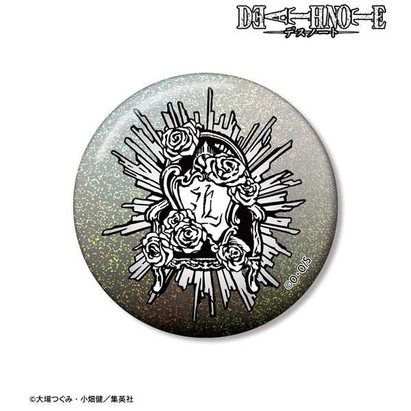 DEATH NOTE Lモチーフ A：code ホログラム缶バッジ[アルマビアンカ