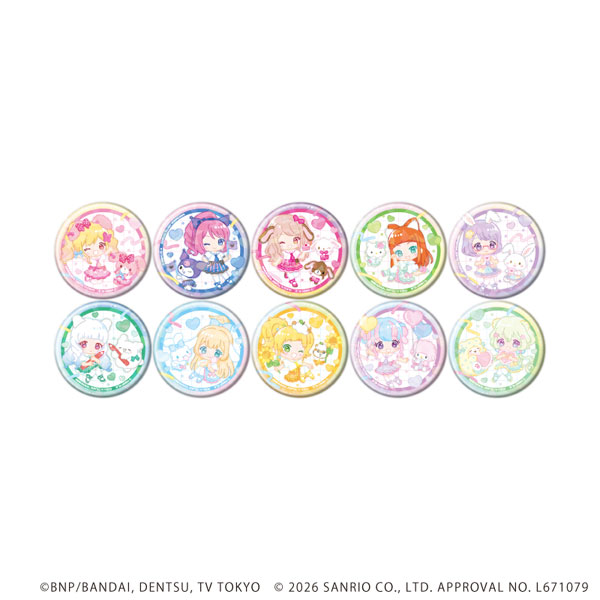 ホログラム缶バッジ(57mm)「アイカツスターズ！×サンリオ