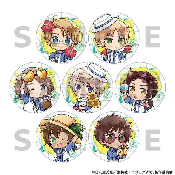 ヘタリア World☆Stars]トレーディング缶バッジ(サマーバケーション