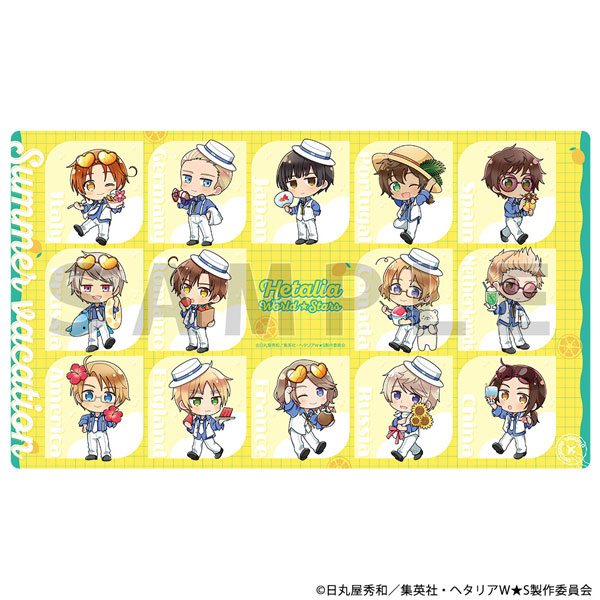 ヘタリア　グッズ　11点 ヘタリア World☆Stars]ラバーマット(サマーバケーション)[Parflette