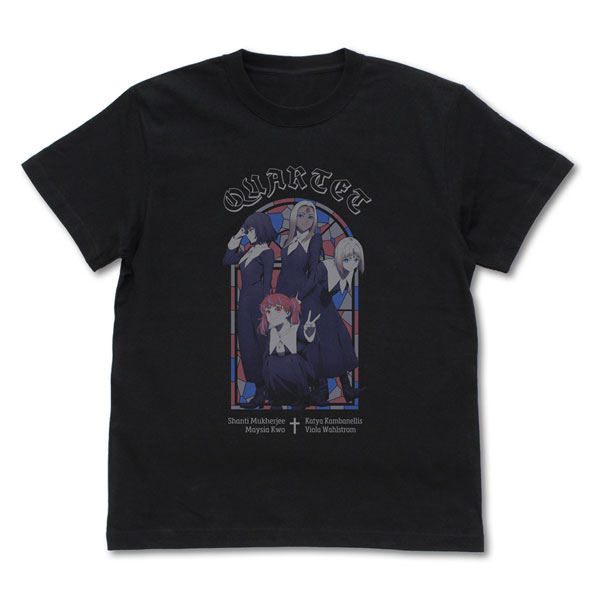 Fate/strange Fake エイプリルフール Tシャツ フラット Fate/strange Fake カルテット Tシャツ/BLACK-M[コスパ]《11月予約》