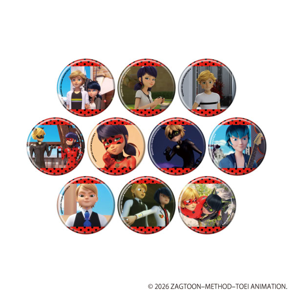 缶バッジ「ミラキュラス レディバグ＆シャノワール」10/場面写イラスト