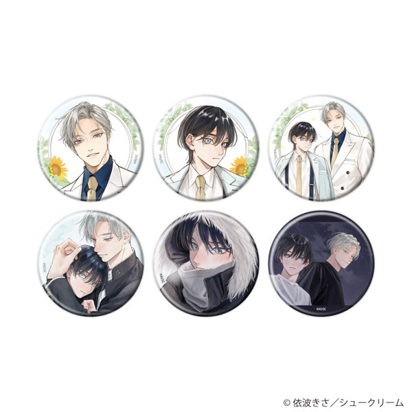 缶バッジ「春に凪ぐ青」01/公式＆描き下ろしイラスト 6個入りBOX[A3