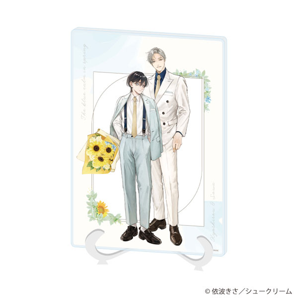 アクリルアートボード(A5サイズ)「春に凪ぐ青」01/匡士郎＆颯和(描き