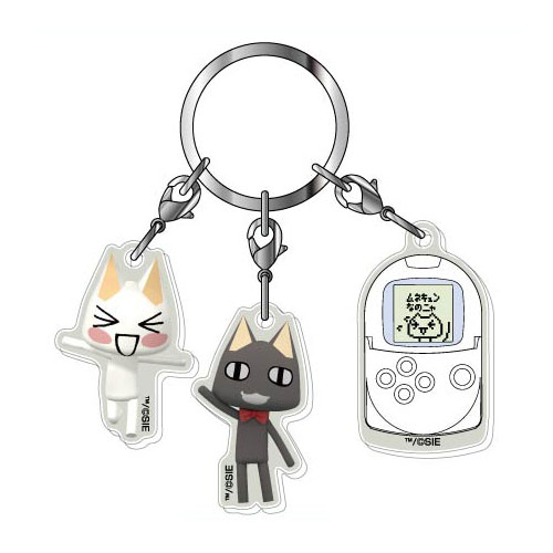 3連アクリルキーホルダー どこでもいっしょ 01 トロ＆クロ[バンダイ