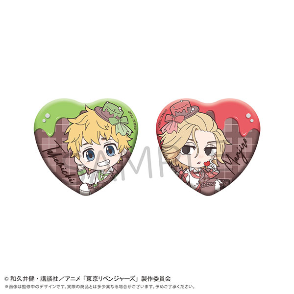 東京リベンジャーズ ミニキャラハート缶バッジセット ショコラ Ver